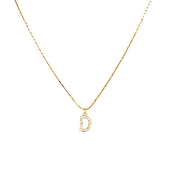 Collana Dilvdò Donna Letters in Argento Zircone CLDOD - CLDOD